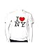 I Love Ny T-shirt (Large, White)