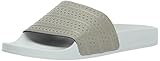 adidas Men's Adilette,Tech Beige/Tech Beige/Linen Green,8 Medium US