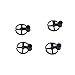 YouCute Spare Part Kit for T5G T5W JJRC H29G H29W Rc Quadcopter Drone Main Blade landing gear protecting frame Motor frame Gear