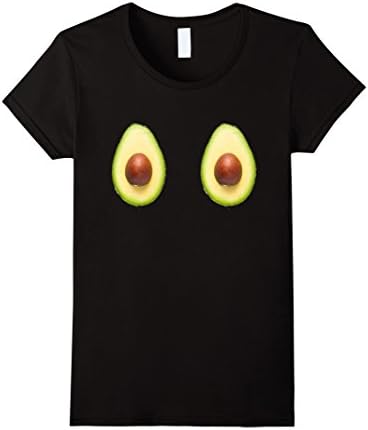 Women's Avocado Froob Boobs Tshirt Large Black