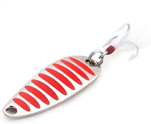 JOYOTER Metal Spoon Diving LureUltra-sharp Conical Strong Hook Swimbait Vivid Jigs for Freshwater Saltwater