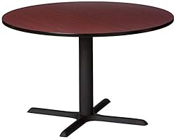 REGENCY Cain 48 inch Round Breakroom Table- Mahogany