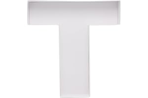 DYLCYPHERIA Cardboard Letter Fillable Charcuterie Board Candy Food Tray, 12.2 inch, Party Event Decoration (T Shape)