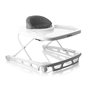 Joovy Spoon Baby Walker & Activity Center Featuring Three Adjustable Heights, Tough Luggage Grade Seat Material, and 30…