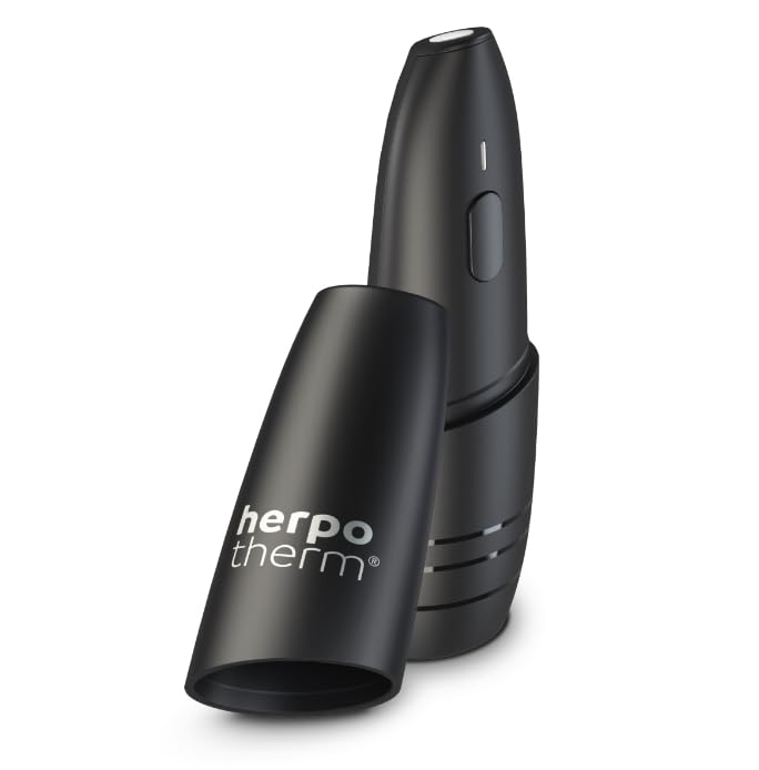 herpotherm neo bei Lippenherpes, wirkt mit konzentrierter Wärme, der original Herpesstift, schnelle Hilfe auf Knopfdruck, bis zu 200 Anwendungen mit einem Set Batterien möglich 7