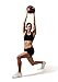 Valeo Medicine Ball with Sturdy Rubber Construction and Textured Finish, Weight Ball Includes Exercise Wall Chart for Strength Training, Plyometric Training, Balance Training and Muscle Build