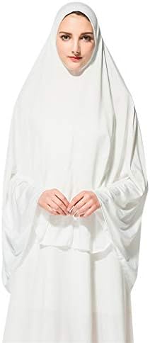 wuliLINL Prayer Khimar head scarf, instant black hijab, ready to wear muslim accessories Long Hijab Under Scarf for women