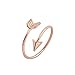 Isola & Co Arrow Ring Graduate Gift, Inspirational Ring, Journey, Travel Ring Toe Ring (Rose Gold)