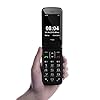 TTfone Nova TT650 Big Button Flip Folding Mobile Phone - Easy and Simple to use - Pay as you go (Red, Giff Gaff)