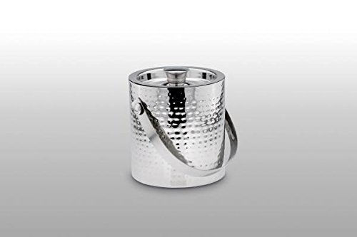 Ice Trays Incl. Tongs Stainless Steel Hammered H 17,0 cm D 16,0 cm