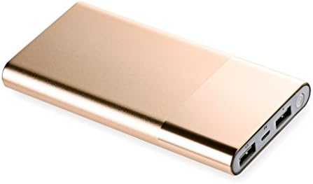 Power Bank, ACEHE Portable External Battery Mobile Charger (12000mAh, 2 USB Ports, 5V/4.8A Output, All Aluminum Alloy shell, Shiny Appearance, New 2017 Ultra-light, Ultra-Slim Design)