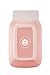 Mason Jar Ceramic Spoon Rest for Stove Top - Stylish Cooking Spoon Holder for Kitchen Counter - Retro & Vintage Utensil Rest - Cute Ladle Holder & Kitchen Decor - Dishwasher & Microwave Safe (Pink)