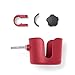 Medline Universal Cup Holder, Red - Versatile Mobility Accessory for Rollator Walkers, Transport Chairs, and Wheelchairs