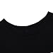 vadim Women's Tops Cute Letters Print Tshirt Basic O Neck Shirts Casual Tee Black Large