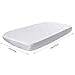 Bassinet Mattress Pad Cover Waterproof Quited Mattress Protector Hypoallergenic & Soft Fitted Baby Bassinet Size 15