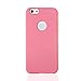 iPhone 6 Protective Case,Masione™ Heavy Duty Shockproof Rugged Ultra Thin Transparent Touch Screen Front Clear Flip Case Premium Full Body Case Protection Soft Gel TPU Flip Cover Shell With Screen Protector Set (Pink)