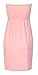 GirlsWalk Women's Plus Size Plain Boob Tube Bandeau Sheering Top Baby Pink