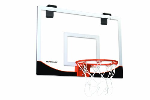 Silverback 23" Over the Door Mini Basketball Hoop Set with Shatterproof Backboard Perfect for Home or Office - Thumbnail 2