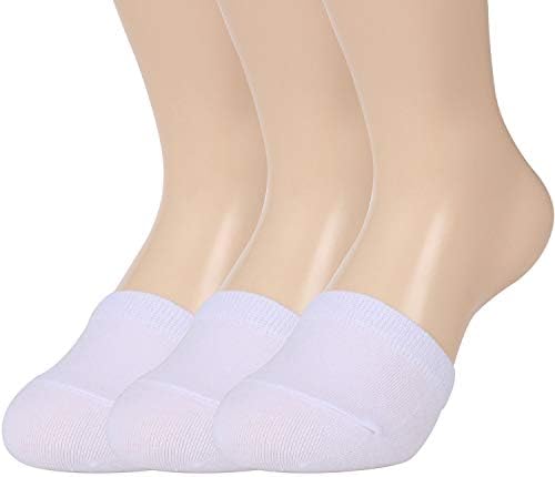 Women's Toe Topper Socks Cotton Toe Cover No Show Half Socks for High Heel 3-6 Pairs