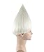 Halloween Party Online Troll Wig, Silver Adult White HM-085