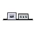 InPlace Shelving, 09084680, Floating Shelf with Picture Ledge, 35.4 Inches Wide x 4.5 Inches Deep x 3.5 Inches High, Black