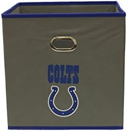 NFL Indianapolis Colts Fabric Storage Bin, 11-inch, Blue