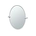 Gatco 4379 Bleu, Oval Mirror Frameless Oval Chrome, 26.5-inch