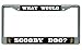 What Would Scooby Doo? Chrome License Plate Frame