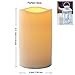 Mingfuxin Upgraded Flameless Candles Flickering with Remote and Timer, Pillar Candles Battery Operated Led Candles for Home Wedding Christmas Decoration (Resin, 6 Pack, 3