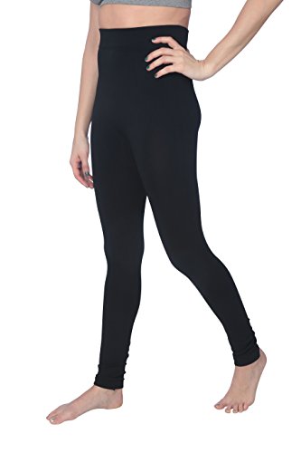 Active Club 6-Pack High-Waisted Leggings Pants – Ultra Soft - reg and Plus Size (Black/XL/XXL) - Thumbnail 3