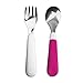 OXO Tot Fork and Spoon Set, Pack of 2 (Pink)