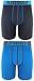adidas Youth Kids-Boy's Sport Performance Climalite® Boxer Brief Underwear (2-Pack), Onix/Solar Blue Solar Blue/Onix, MEDIUM