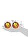 Kuryakyn 2268 Motorcycle Lighting Accessory: Front Turn Signal/Blinker Lights Deep Dish Bezels for Honda, Kawasaki Motorcycles, Amber Lens, Chrome, 1 Pair