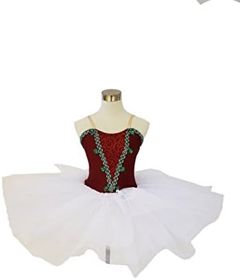 Adult Red Green Jewel Tutu Ballet Costume
