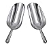 12 Oz. (Ounce) Bar Ice Scoop, Dry Bin Scoop, Dry Goods Scoop, Candy Scoop, Spice Scoop, Cast Aluminum