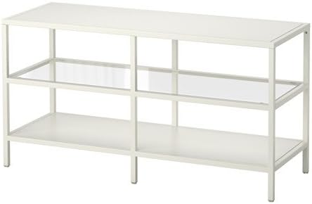 Amazon Com Vittsjo Tv Unit Tv Stand White Glass 39 3 8 Tv S For