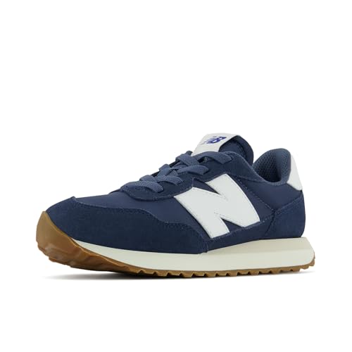 New Balance Kids 237 Bungee Sneaker, NATURAL INDIGO/MOONBEAM, 5.5 M Toddler (1-…
