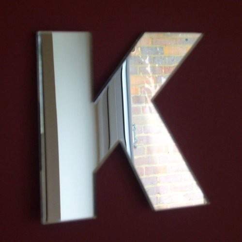 Upper Case Letter K Mirror 45cm
