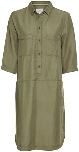 391050-5s97 Vestito, Verde Scuro, M Donna
