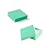 100 pcs Teal Blue Cotton Filled Jewelry Gift Boxes 3x3