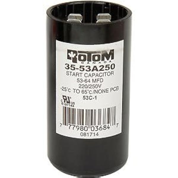 Amazon Com Motor Start Capacitor 220 250 Volt 53 64 Mfd