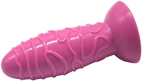 OPLIsKV Pink Adult Female Silicone Massage Stick, Relax Stress Relieve Muscle Pain, Silicone Pull Beads Plug Couple Entertainment Products