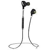 Wireless Earbuds, Bluenin Bluetooth Headphones Runner Headset Sports Earphones with Mic and Sweatproof for iPhone 7 6s 6 for Running, Gym, Exercise and Workout (818 Black)