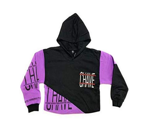 purple cotton hoodie