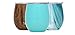 Simple Modern Spirit 8oz Wine Tumbler Glass with Lid - Vacuum Insulated Insulated Stemless 18/8 Stainless Steel Wine Cup -Caribbean