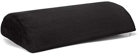 Erfula Office Foot Rest Under Desk: NEW Ergonomic Footrest Cushion w/Angled Half Cylinder Design for Optimum Leg Compact & Supportive Feet Stool Foam Pillow for Home Computer, Work Chair & Travel.