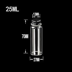 25ml Mini Glass Sealed Bottles With Metal Aluminum