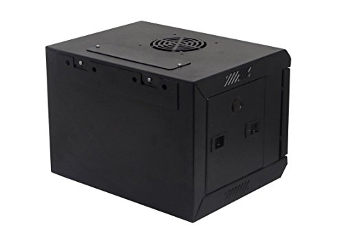 4U-High 12''-Deep 10''-Narrow Wallmount Cabinet Enclosure Network Rack Locking Glass Door