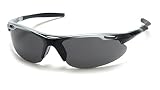 Pyramex Safety Avante Eyewear, Silver Black Frame, Gray Lens