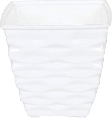 Antier Plastic Planter, White, 4.2 in, 1 Piece